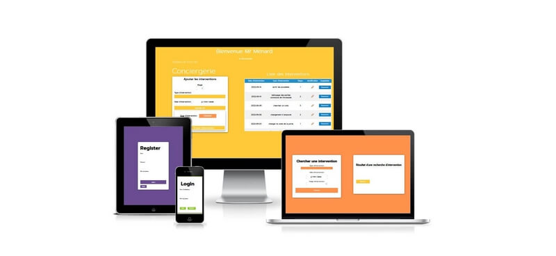 image du projet d'une application pour une administration d'une conciergerie
